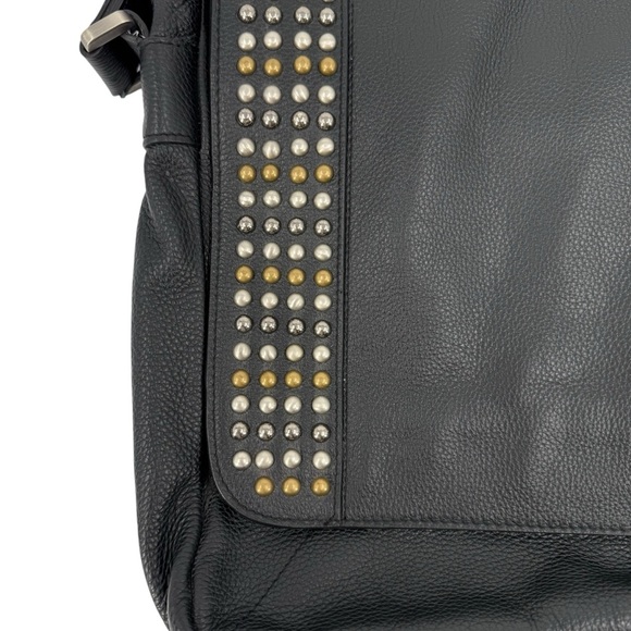 Joe's Jeans Black Crossbody Bag with Gold Studs - Picture 4 of 16